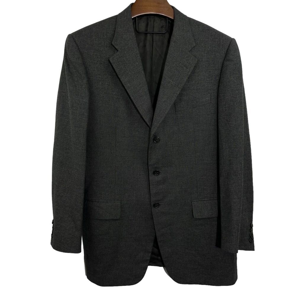 CORNELIANI Dark Grey Sport Coat Wool Cashmere Blazer Jacket‎ Family Britches 52